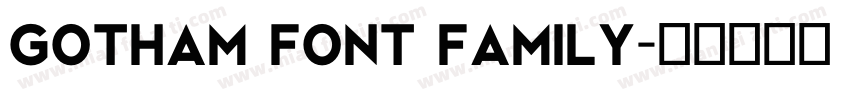 Gotham font family字体转换